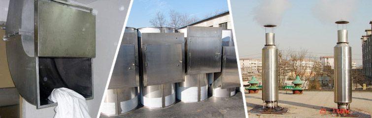 <strong><font color='0505FF'>玻璃钢烟囱与不锈钢烟囱</font></strong>