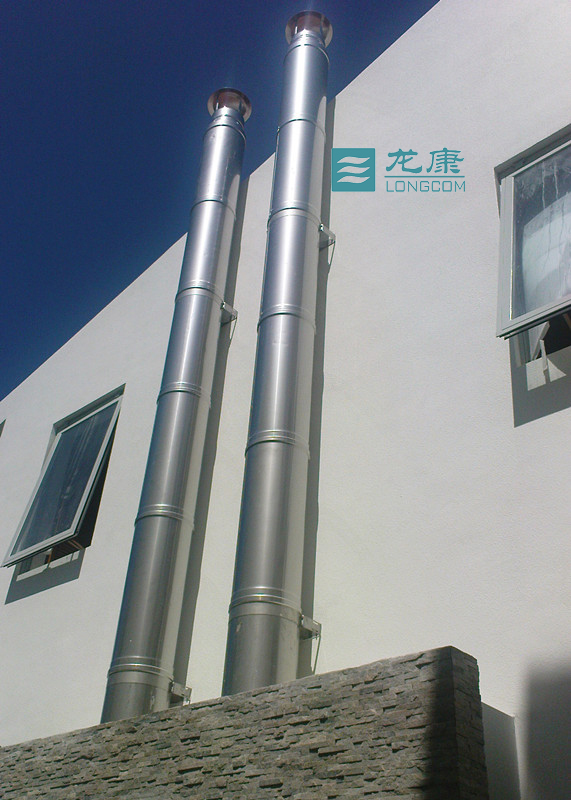 <strong><font color='350DFF'>玻璃钢烟囱，不锈钢双层保温烟囱</font></strong>